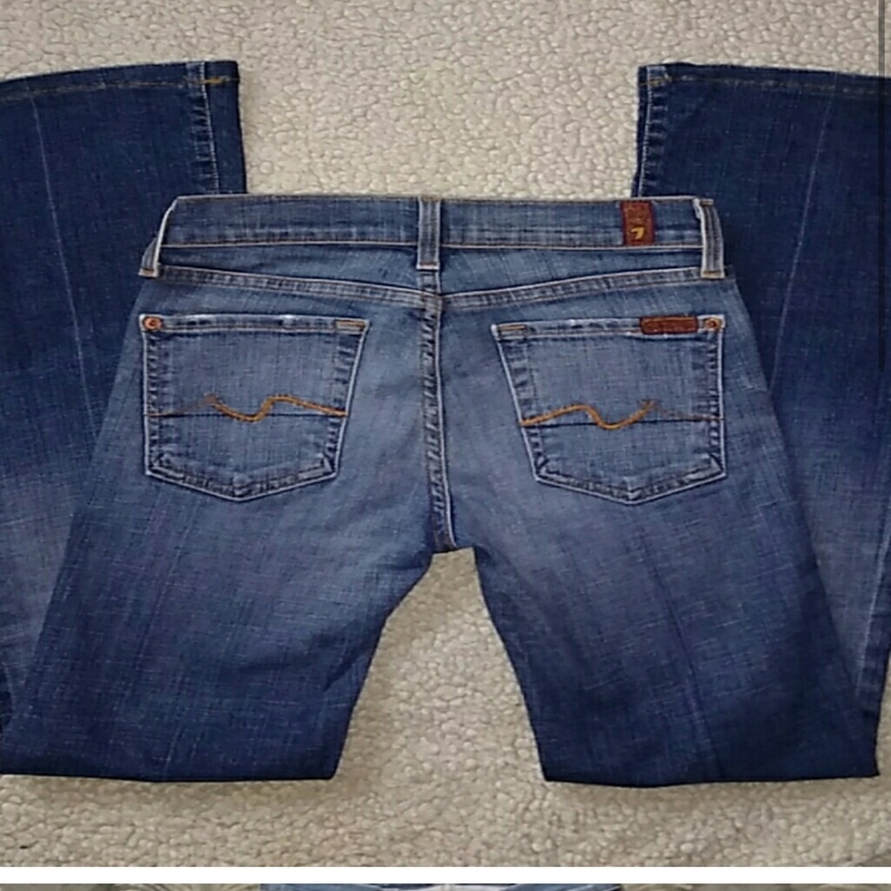 7For All Mankind 'Flare'  Distressed Denim Jeans